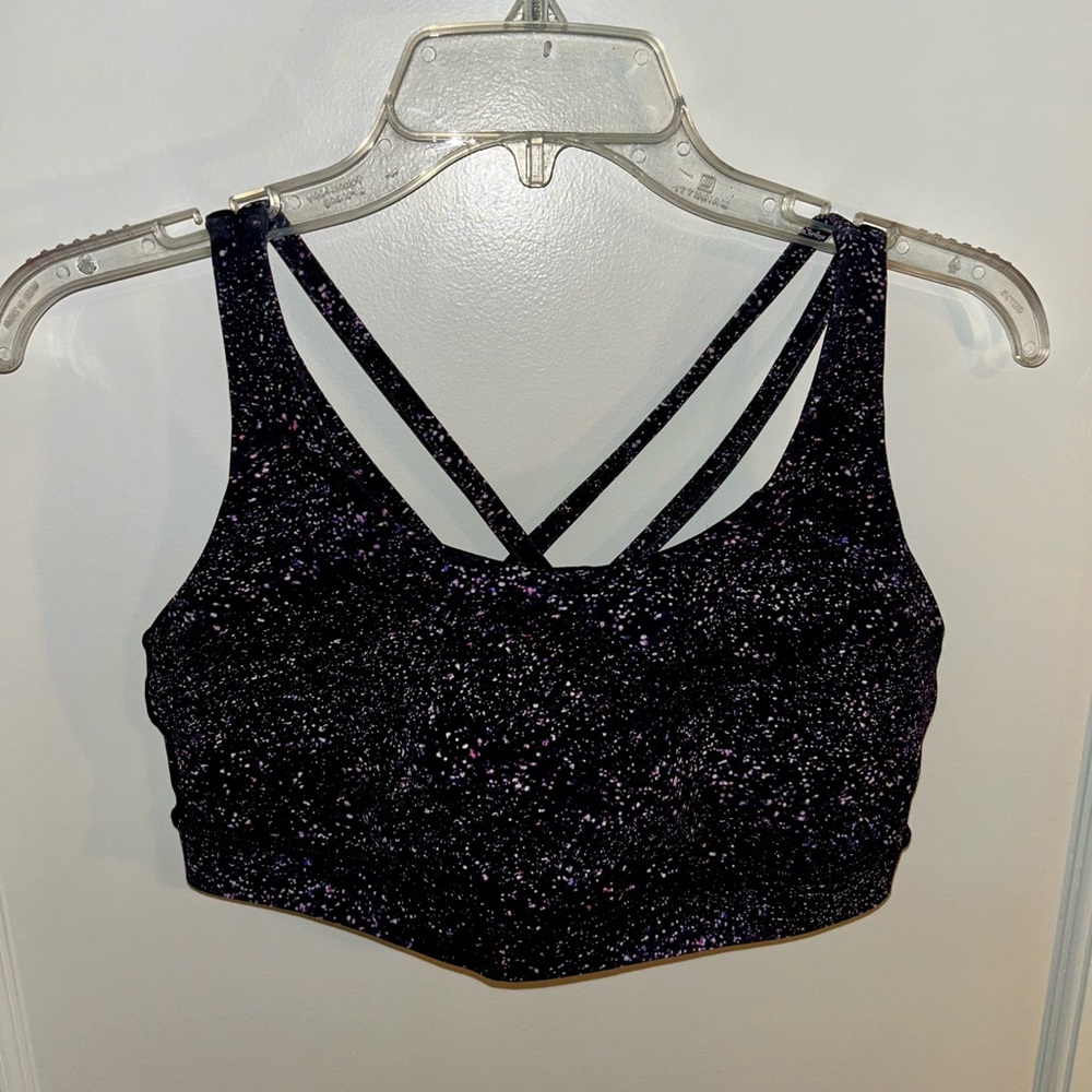 LULULEMON Women's Energy Black and purple space Bralette